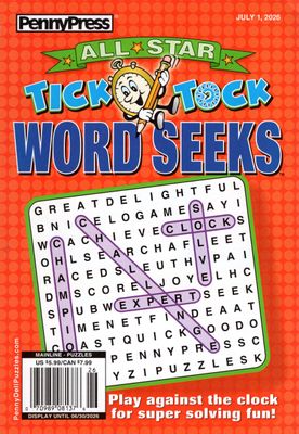 All-Star Tick Tock Word Seeks July 2026