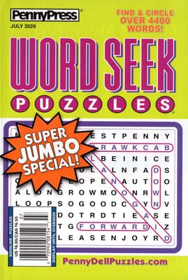 PennyPress Word Seek Puzzles July 2026