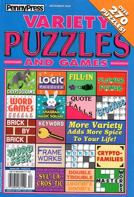 Penny Press Variety Puzzles and Games December 2026