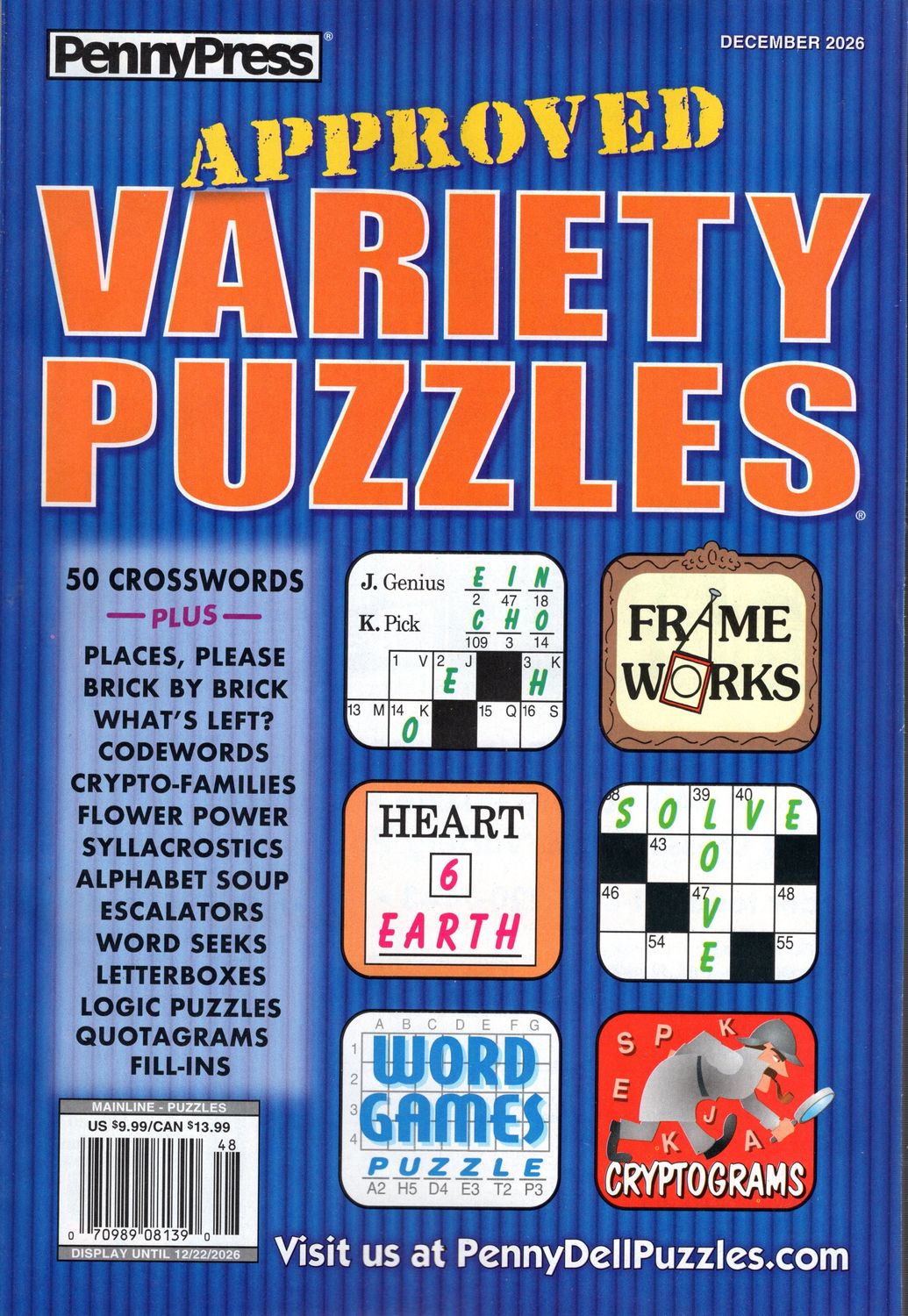 Approved Variety Puzzles December 2026