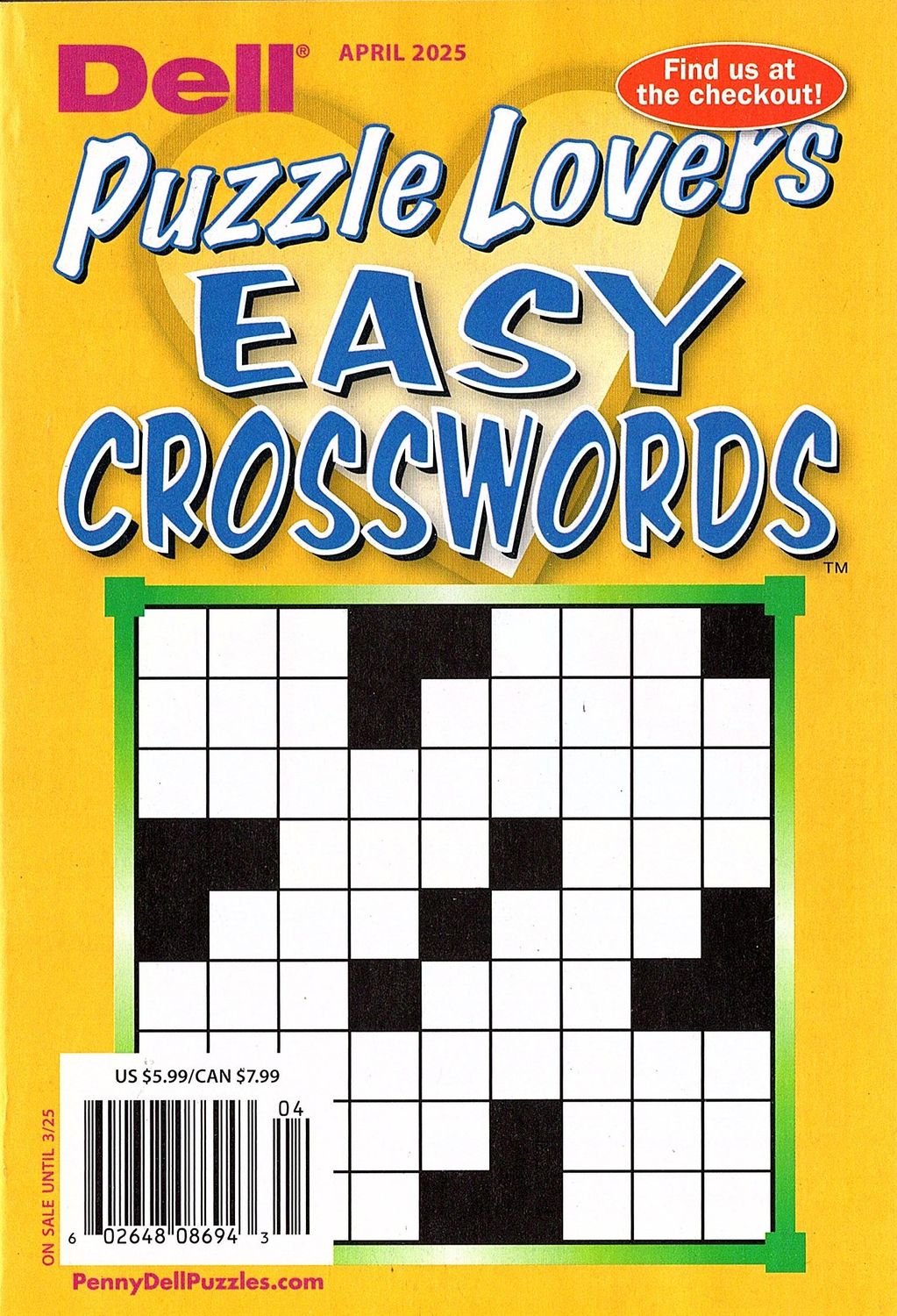 Dell Puzzle Lovers Easy Crosswords April 2025
