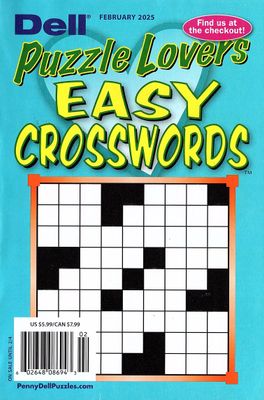 Dell Puzzle Lovers Easy Crosswords February 2025