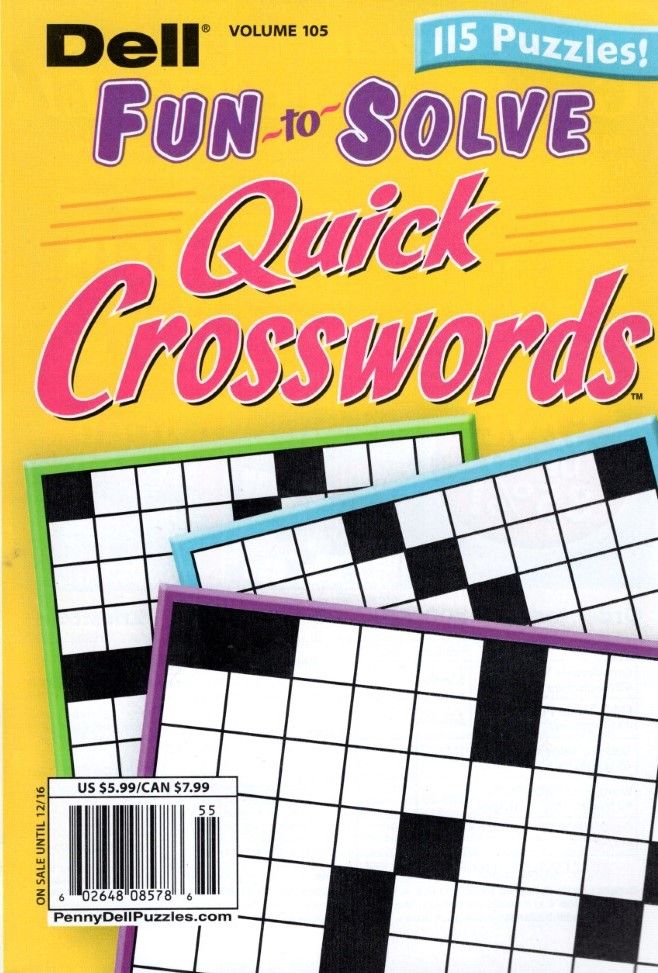 Dell Fun-to-Solve QUICK Crosswords December 2025 (105)