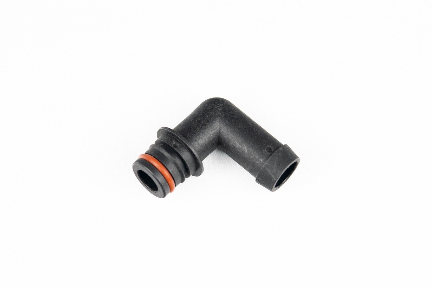 3/4&quot; Quick Coupler x 1/2&quot; Hose Barb Elbow - w/O-Ring, Colour: Black