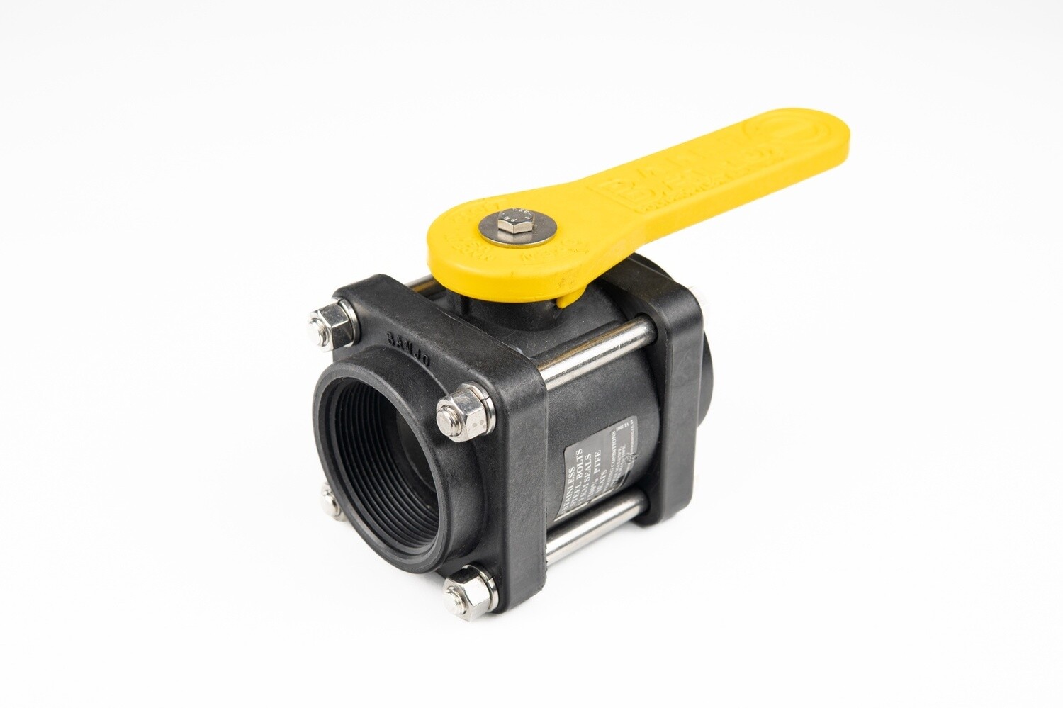 Poly 2-Way Side Load Ball Valve - 2&quot;