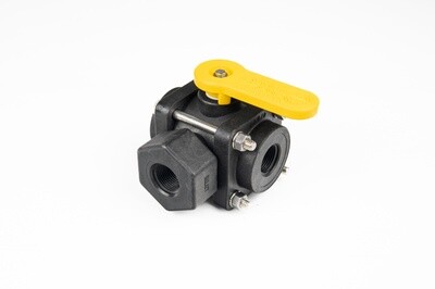 3/4&quot; 3 Way Side Load Ball Valve