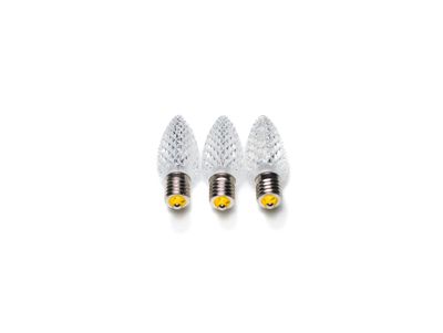 Minleon C9 Warm White Faceted LED Bulb – Durable, energy-efficient bulb for professional residential and commercial lighting with a warm, cozy glow.