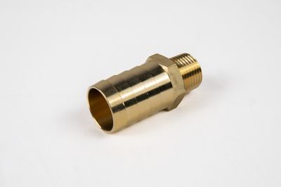 Male Thread x Hose Barb - Brass, Size: 1/2&quot; x 1&quot;