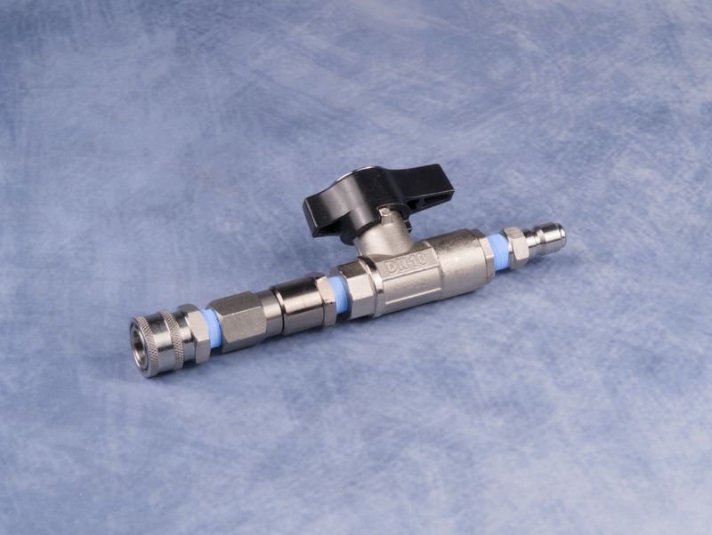 Heavy-duty DN10 ball valve combo set with 3/8” quick connects for pressure washing systems