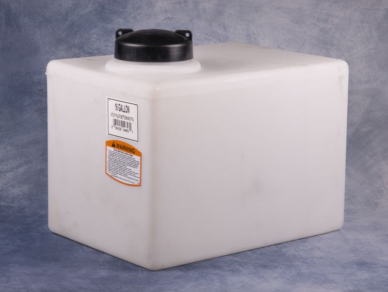 16-gallon Plastic Portable Flat Bottom Utility Tank | Norwesco