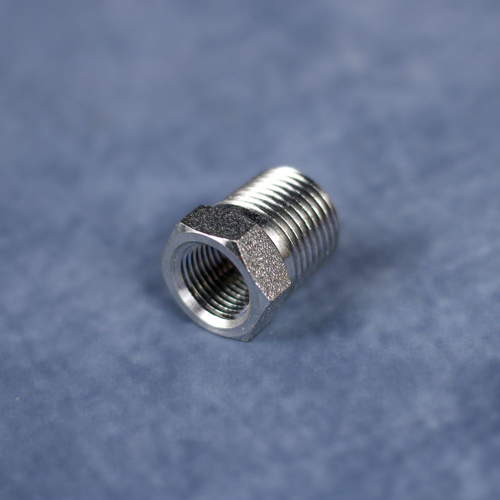 1/2&quot; MPT x 3/8&quot; FPT Reducing Bushing - Stainless Steel