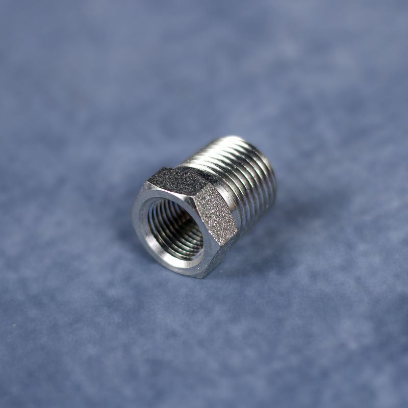 1/2" MPT x 3/8" FPT Reducing Bushing - Stainless Steel