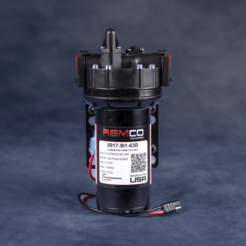 12V Pump - 100 PSI @ 5.3 GPM | Remco