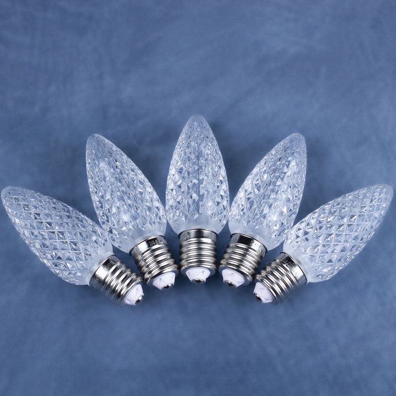 C9 Bulb - Pure White - Faceted | Minleon