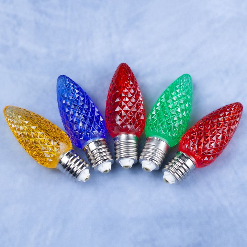 C9 Bulb - Multi Color - Faceted | Minleon