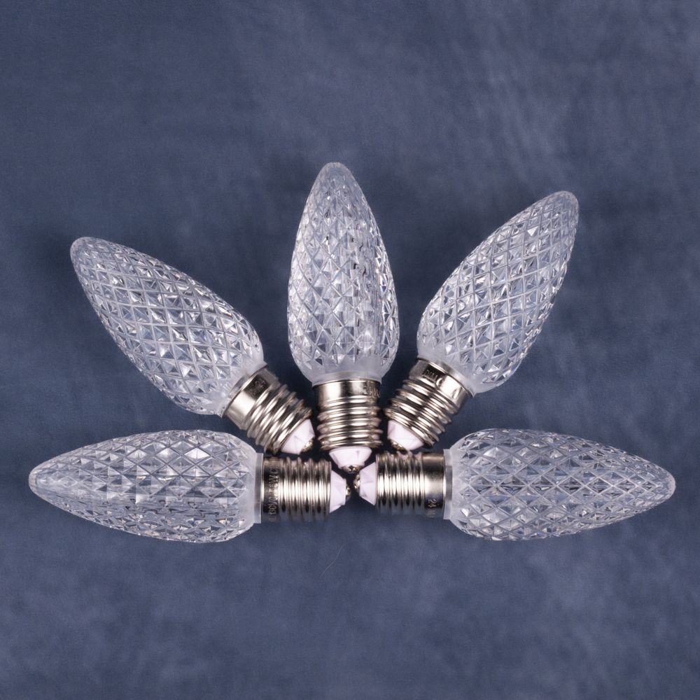 C9 Bulb - Pure White - Faceted | Minleon