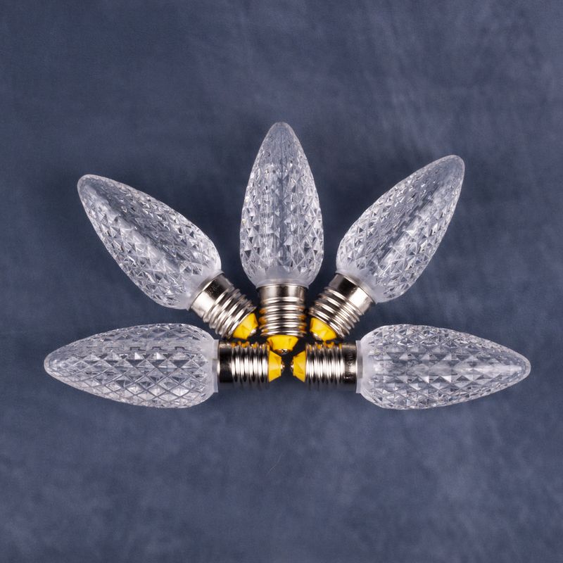 C9 Bulb - Sun Warm White - Faceted | Minleon