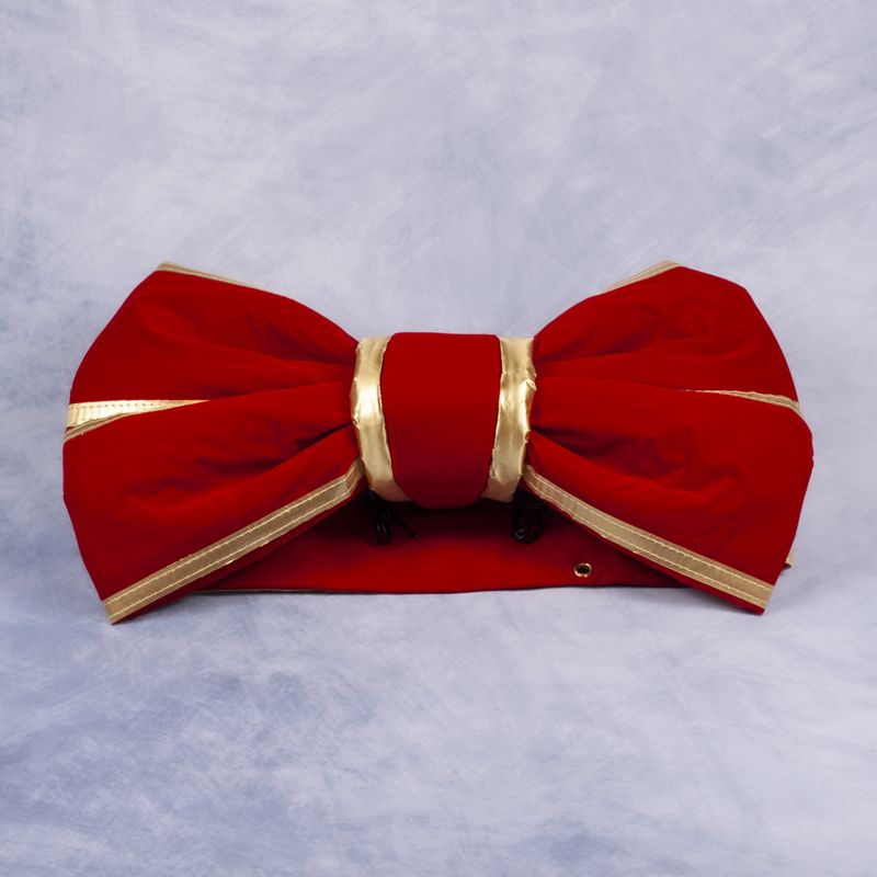 Bow - Red with Gold Trim