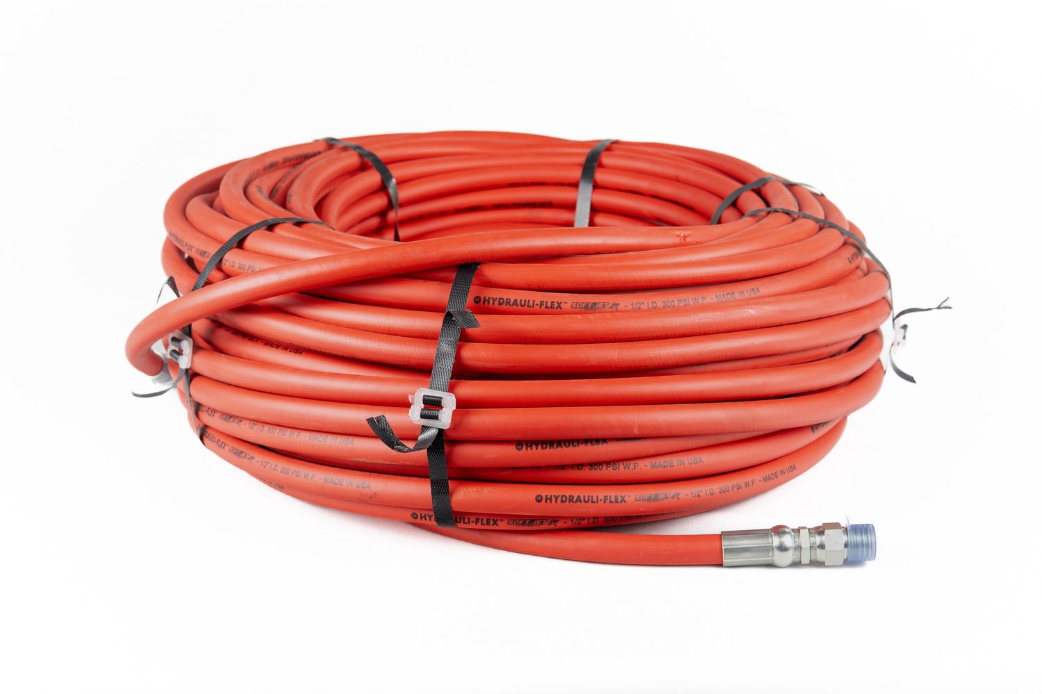 Soft Wash Jet Hose - 300 PSI - 1/2", Colour: Red, Length: 200'