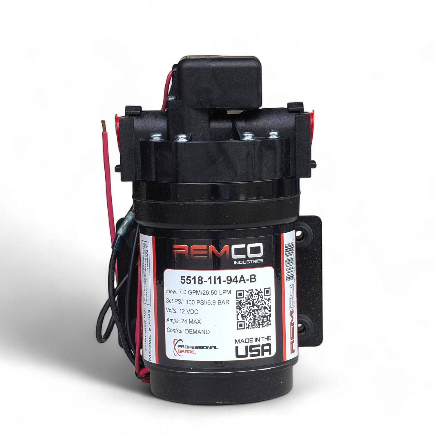 12V Pump - 100 PSI @ 7 GPM | Remco