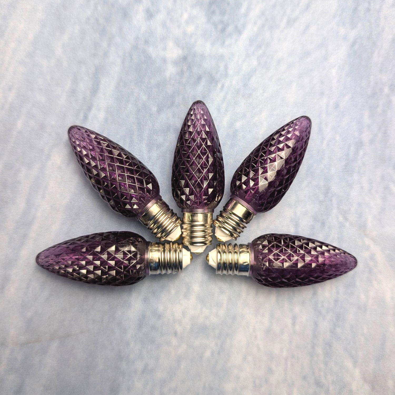 C9 Bulb - Purple - Faceted | Minleon