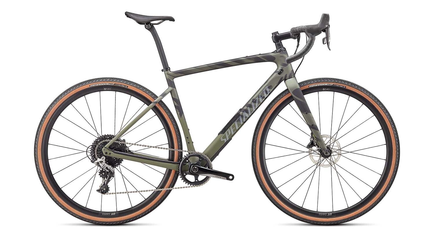 Specialized Diverge Comp Carbon, Rahmengröße: 54, Farbe: Satin Olive/Oak/Chrome/Wild