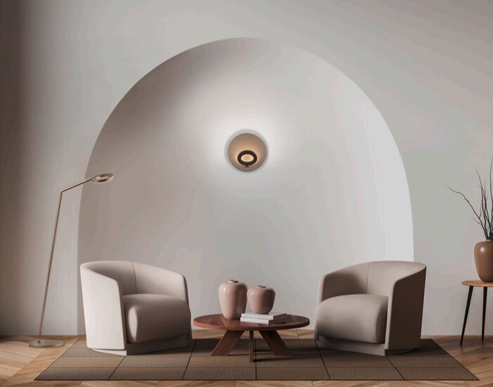 Stilvolle Wandleuchte exoMEGGIled mit indirektem-Licht 17W-3500K -1904lm-CRI>90