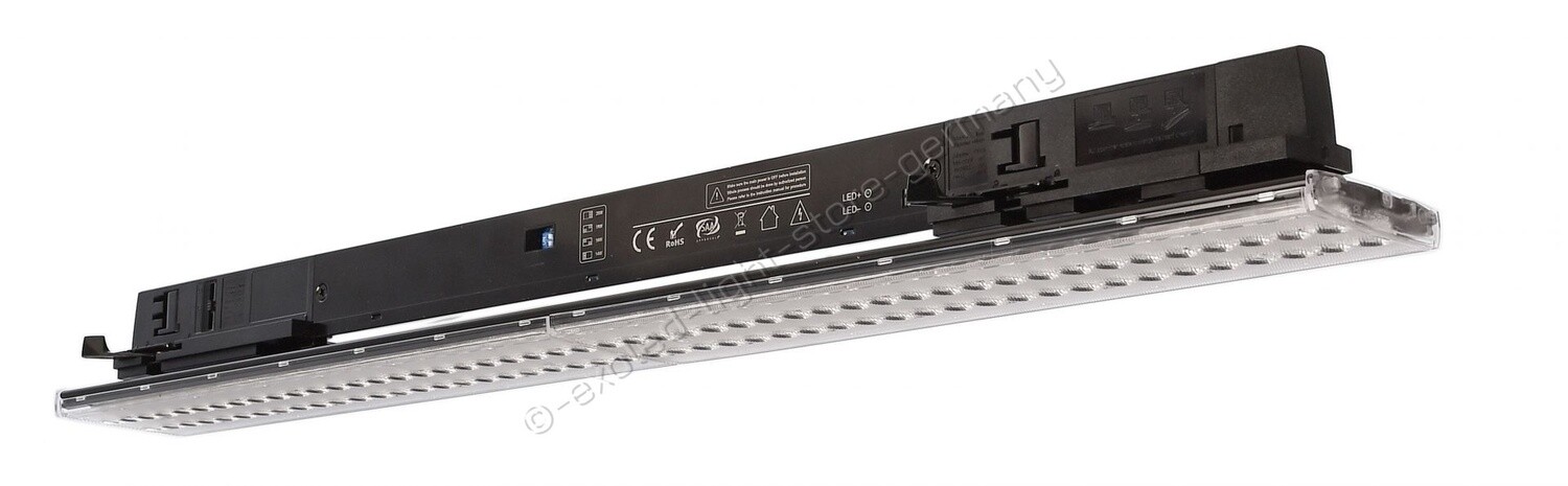 20W - 3-Phasenleuchte, ExoLinearled - Pro, Tilt - 4000 K, Schwarz, 220-240 V/AC L=600mm - 3400lm - Garantie: 5 Jahre