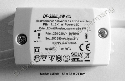 6W LED Treiber - 350mA - kleine Bauform