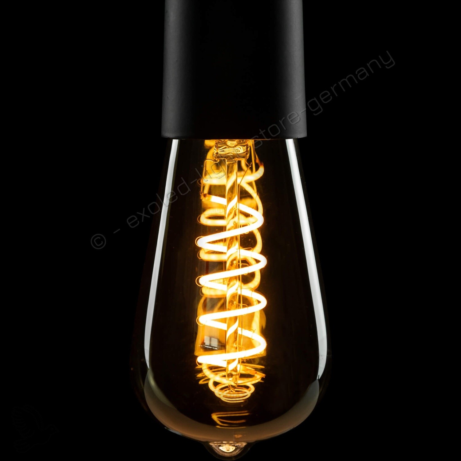 LED Soft Rustika Curved klar--E27--3,2 W.-- (11 W)--100 Lm--1.900 K