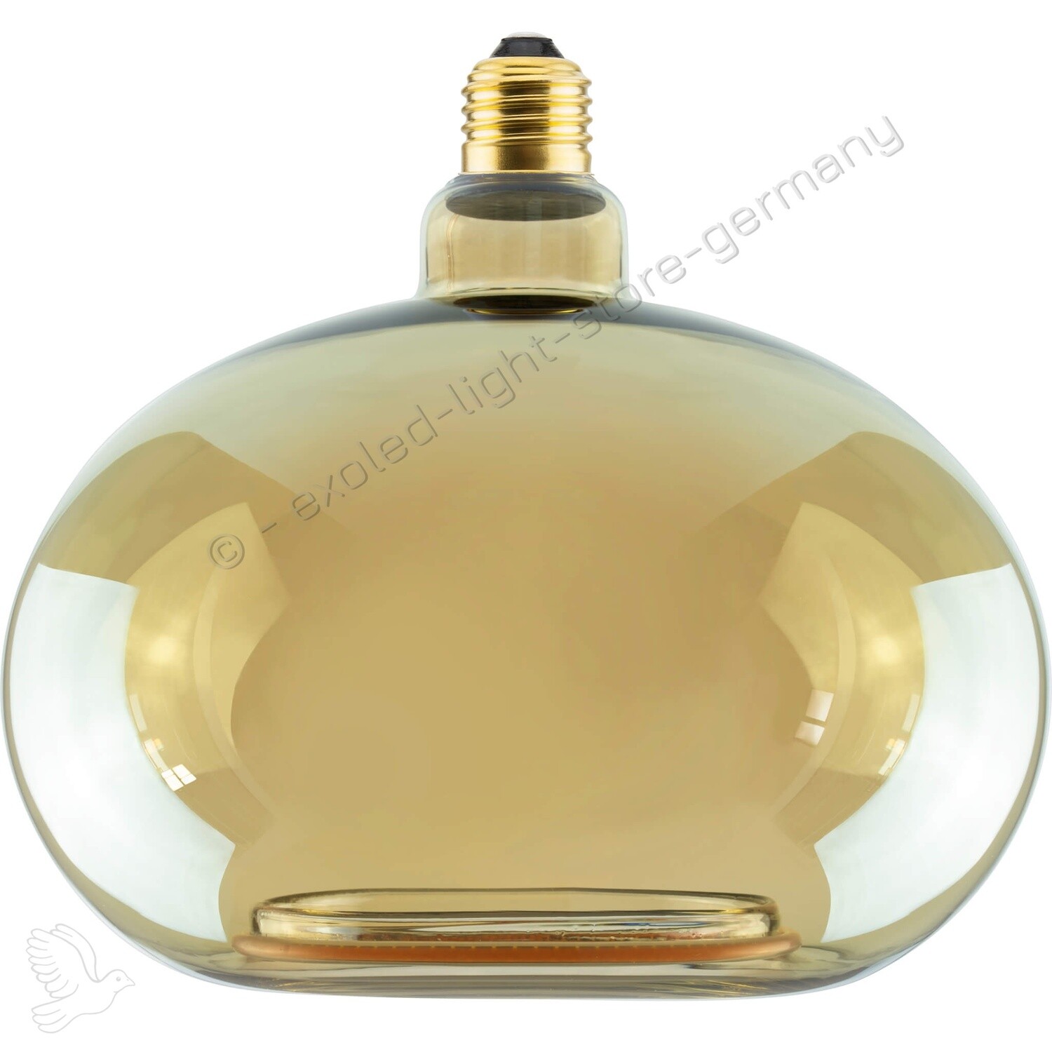 LED Floating Oval 200 gold—300lm—4,5W.—2200K.—E27