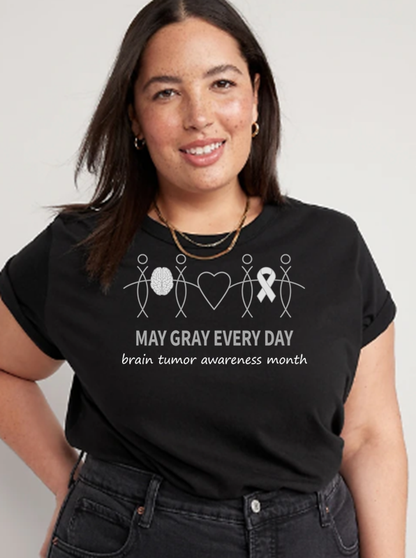 May Gray Every Day T (Women's black)