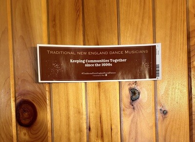 Traditional NE Dance Musician Bumper Sticker