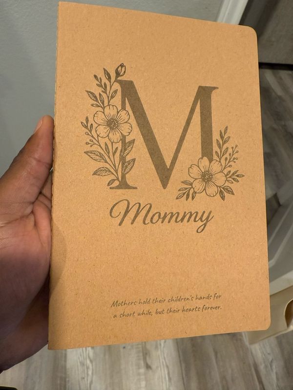 Personalized Engraved Memory Notebook - 5x7in - 60 Lined Pages