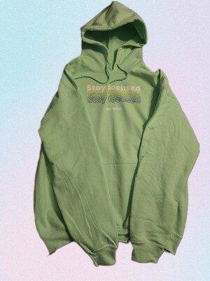 &quot;Stay Focused on God&quot; MINT GREEN HOODIE