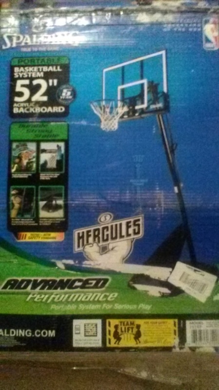 SPAULDING 52&#39; BASKETBALL HOOP