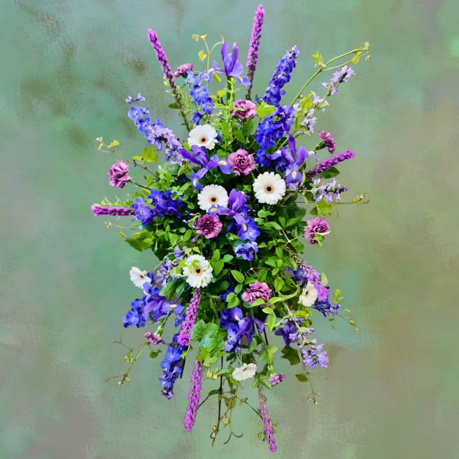 Laurel & Lace Floral Design | Pottstown, PA | Royal Departure Standing Spray
