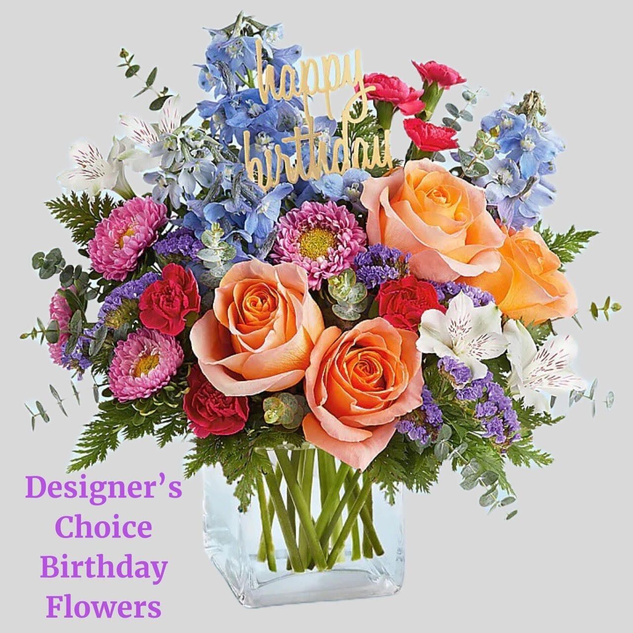 Designer's Choice Birthday Flowers - Deluxe Laurel & Lace Floral Design | Pottstown, PA | Birthday Designer's Choice