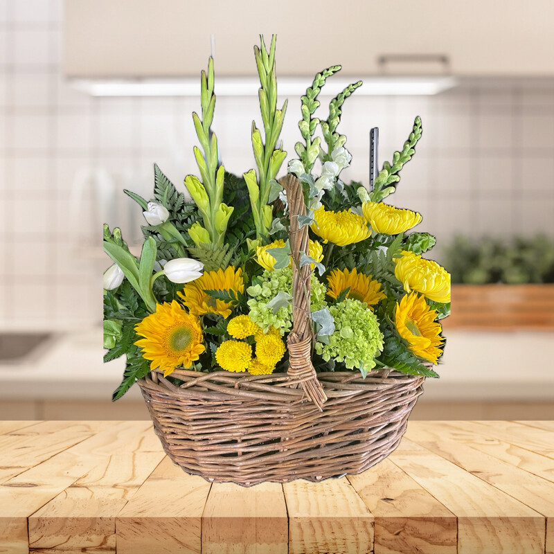 Laurel & Lace Floral Design | Pottstown, PA | Colorful Woven Basket