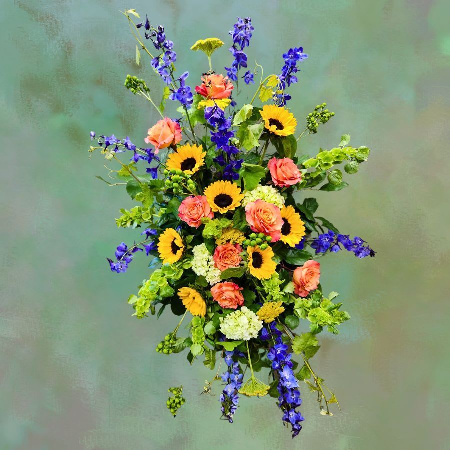 Vibrant Essence Standing Spray Laurel & Lace Floral Design | Pottstown, PA | Vibrant Essence Standing Spray
