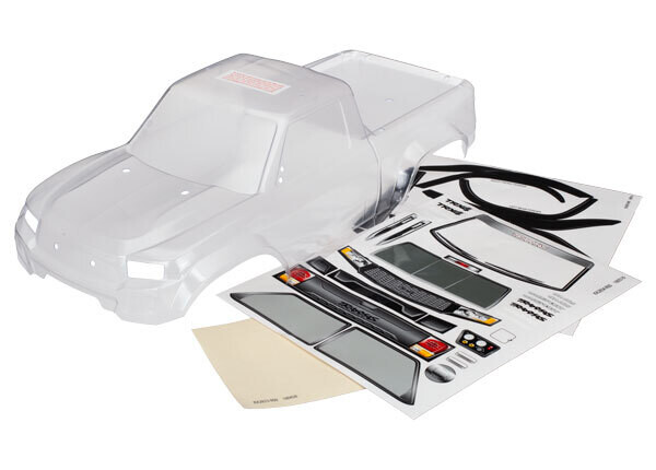 8111R Body, TRX-4 Sport (clear, trimmed, die-cut for LED light kit, requires painting)/ window masks/ decal sheet