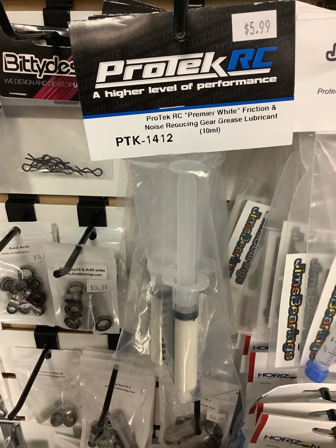 PTK-1412 ProTek RC &quot;Premier White&quot; Friction &amp; Noise Reducing Gear Grease Lubricant (10ml)