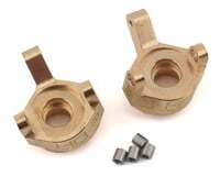 HRASXTF21H Hot Racing Axial SCX24 Brass Front Steering Knuckle (2)