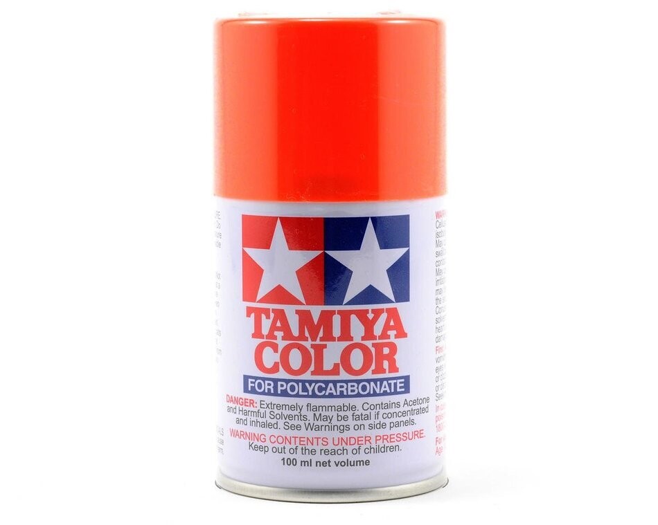 TAM86007 Tamiya PS-7 Orange Lexan Spray Paint (100ml)