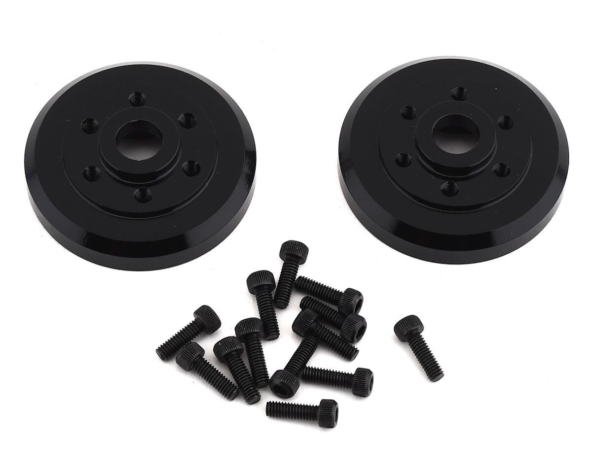 SSD00279 SSD Brass Wheel Hubs (2) Black