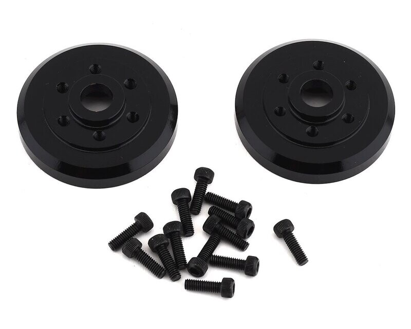 SSD00279 SSD Brass Wheel Hubs (2) Black