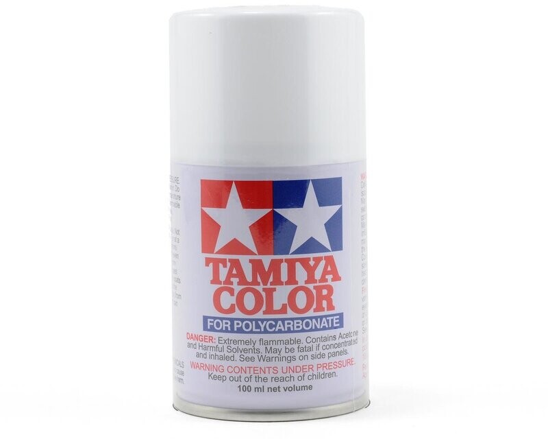 TAM86001 Tamiya PS-1 White Lexan Spray Paint (100ml)
