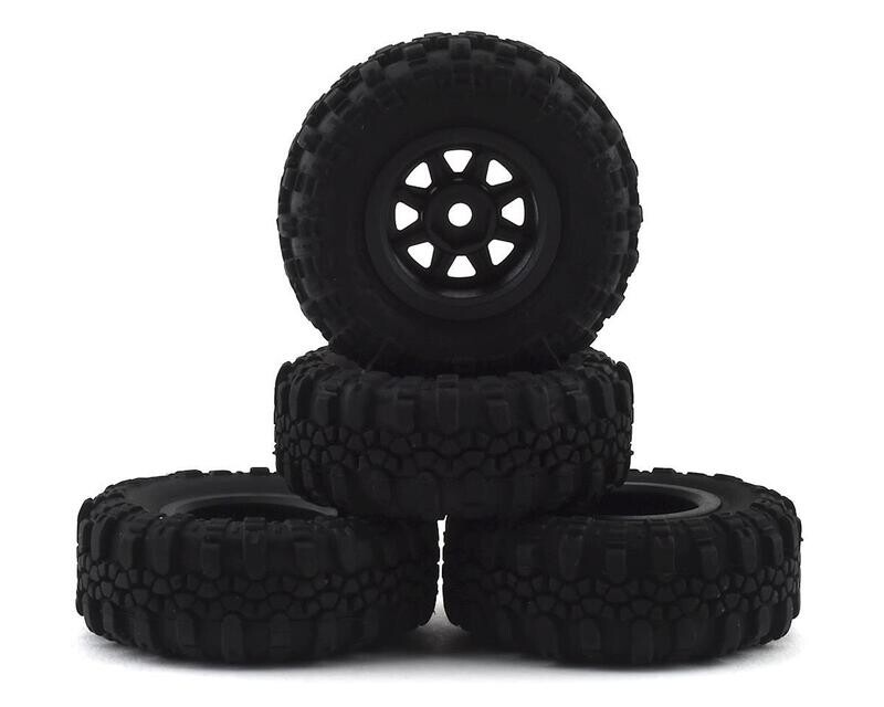ASC21708 Element RC Enduro24 Pre-Mounted Wheels &amp; Tires (4)