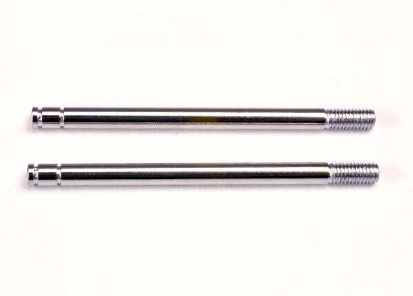 1664  Shock shafts, steel, chrome finish (long) (2)