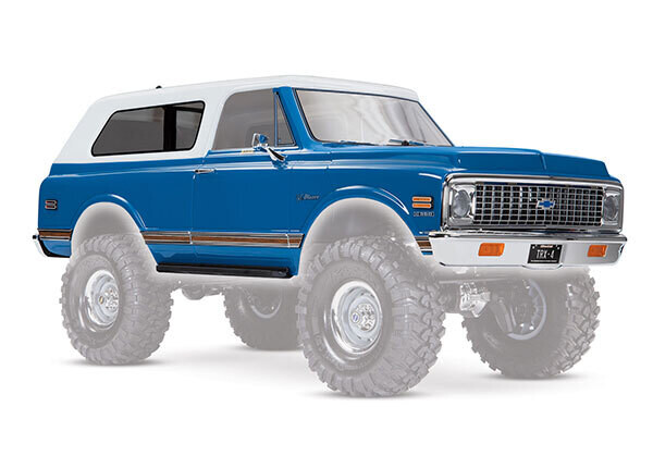9111x Body, Chevrolet Blazer (1972), complete (blue) (includes grille, side mirrors, door handles, windshield wipers, front &amp; rear bumpers, decals)